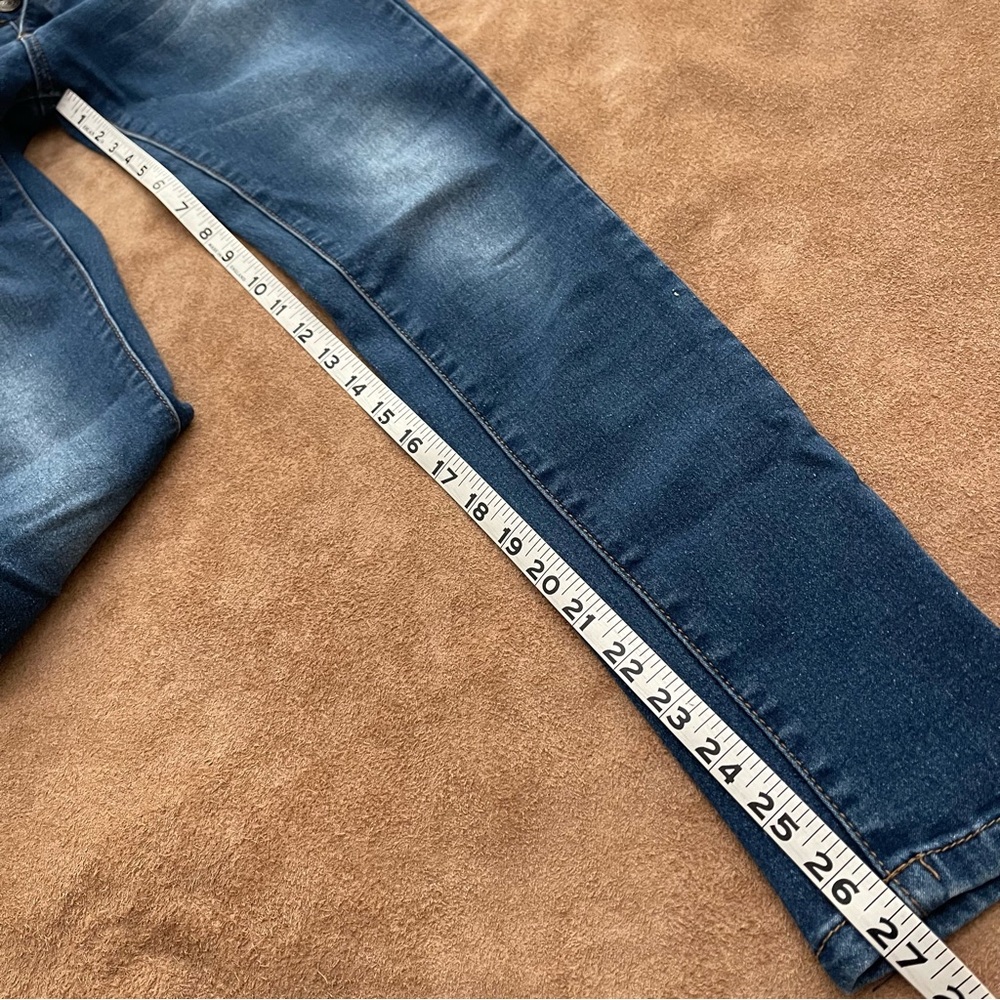 BAMBOO High Rise Stretch Skinny Jeans Size 3/4 - Picture 13 of 16